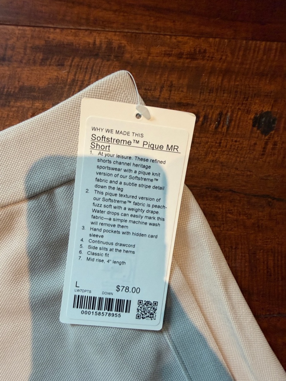 lululemon athletica Cream Athletic Knit Shorts - Picture 2 of 5